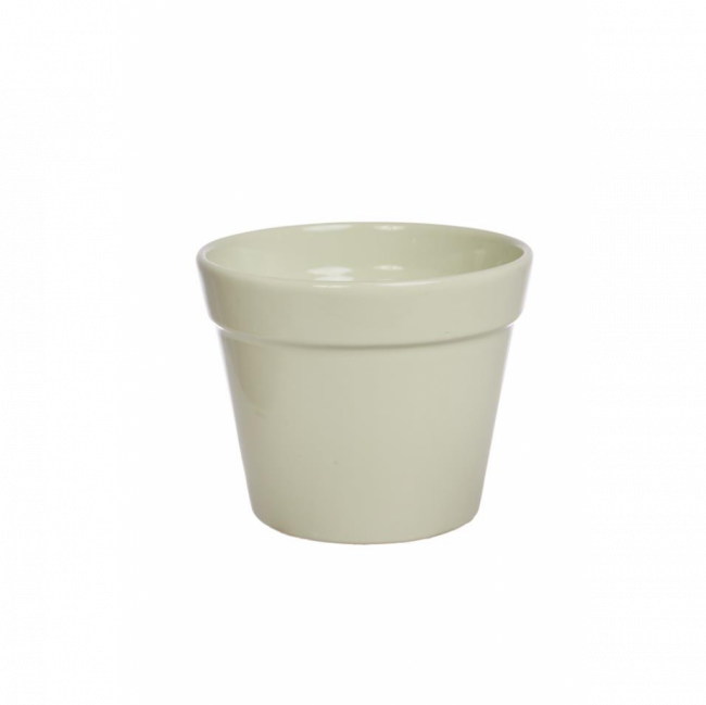 VASO VIOLETA CERÂMICA VERDE BEBÊ TAM M (D 17 CM | A 14 CM)