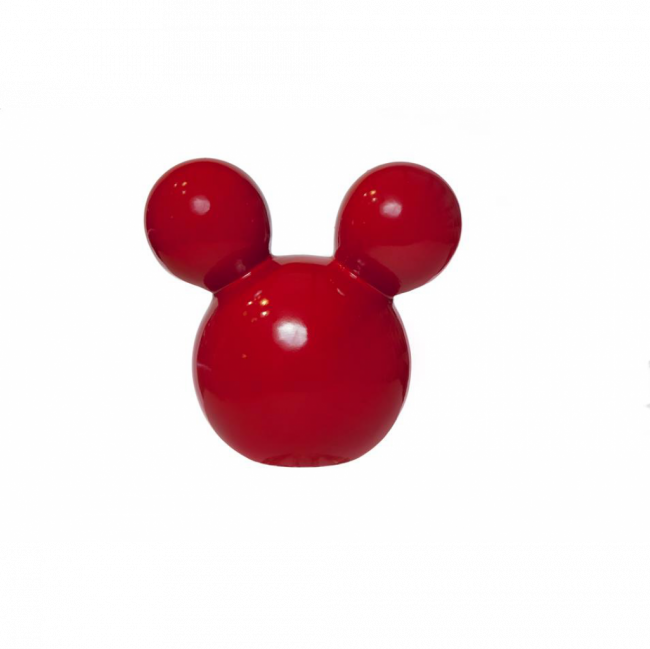 CABEÇA MICKEY MOUSE CERÂMICA DISNEY VERMELHA (D 19 CM | A 18 CM)