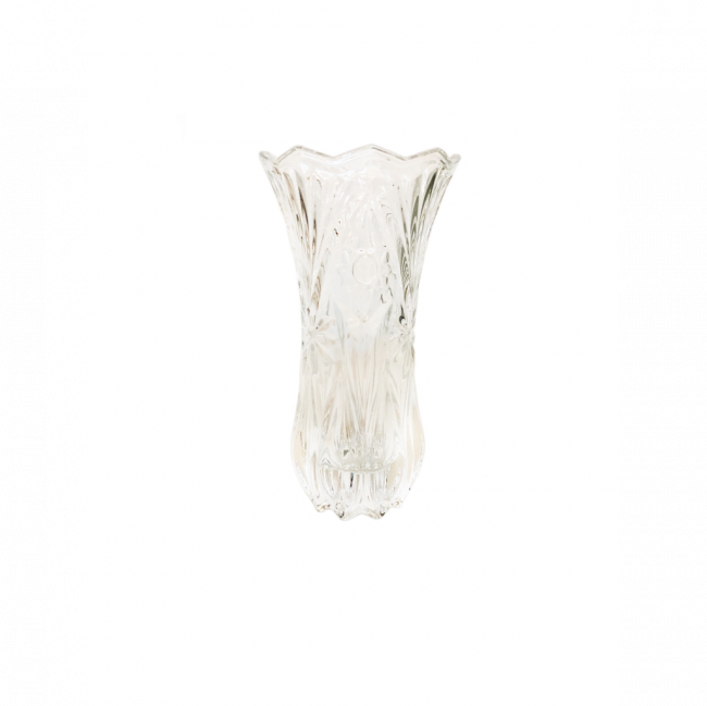 VASO SUNFLOWER BORDA IRREGULAR CRISTAL TRANSPARENTE (D 10 CM | A 19 CM)