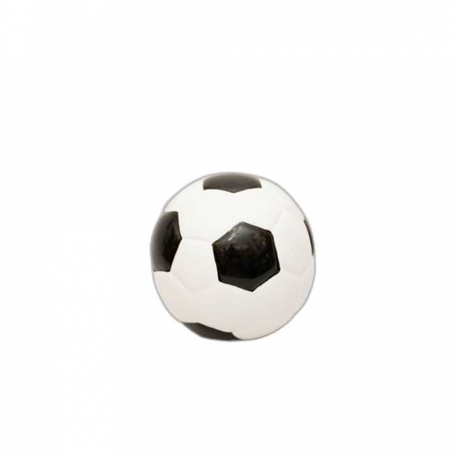 bola de futebol de louça