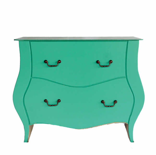 Mesa Cômoda verde tiffany