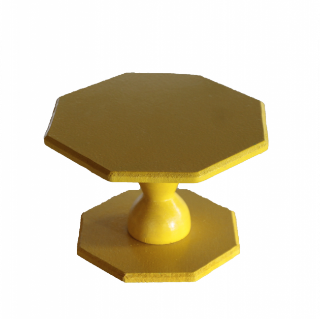 Suporte de Doces amarelo Baixo de mdf