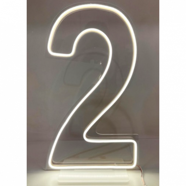 Número Led 2 Branco frio 60 cm