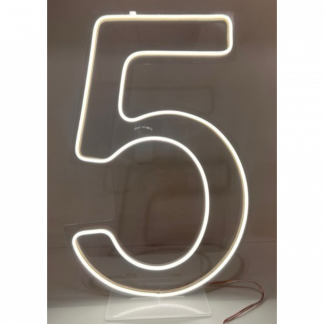 Número Led 5 Branco frio 60 cm