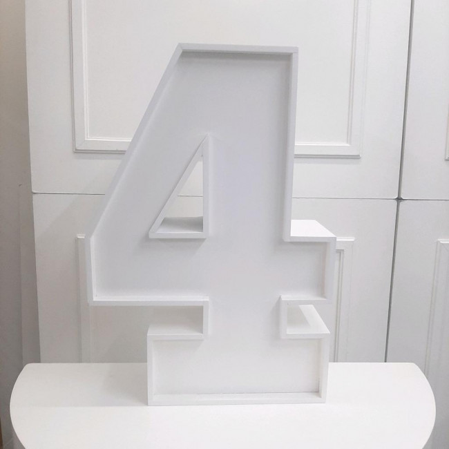 Número 4 quatro MDF