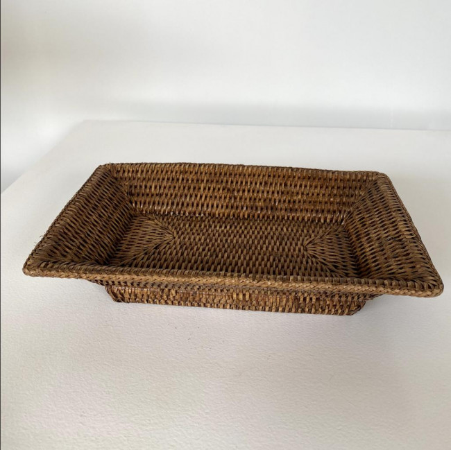 Bandeja Retangular Rattan  P