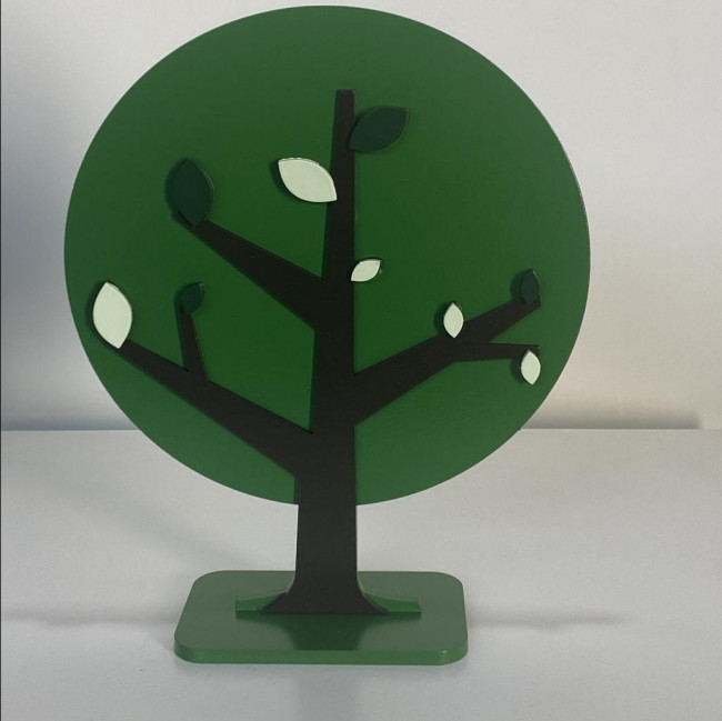 Display Árvore Redonda 3D