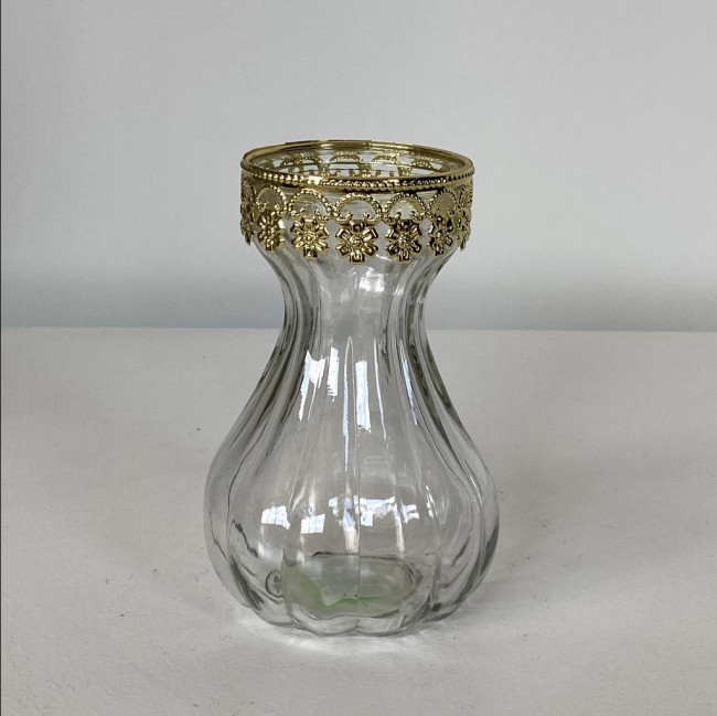 Mini Vaso Vidro com Borda