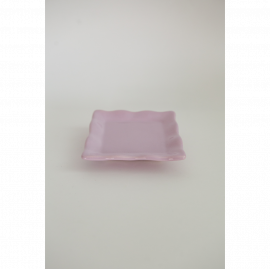 MINI BANDEJA QUADRADA CERÂMICA LILÁS