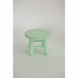 BANQUINHO REDONDO MADEIRA VERDE CANDY