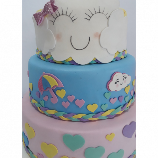 Bolo Chuva de amor