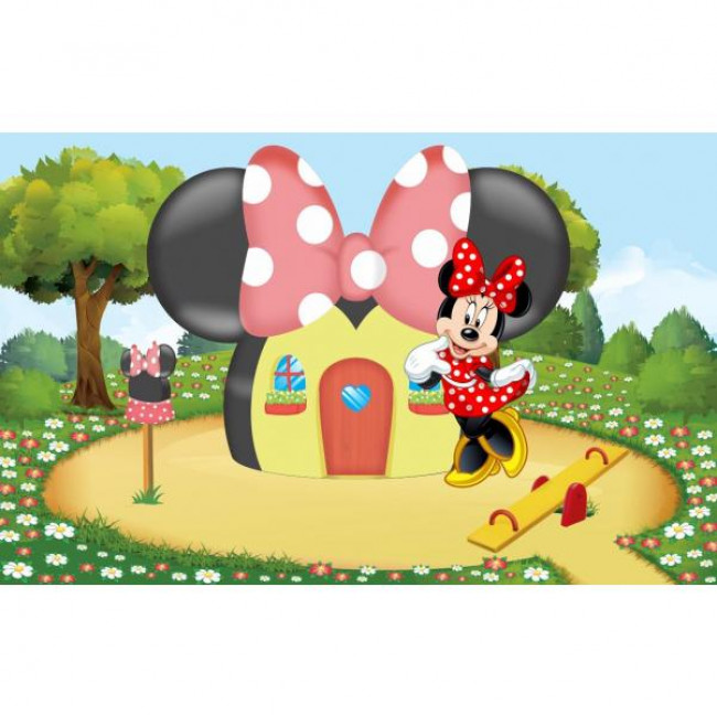 painel minnie vermelha REDONDO