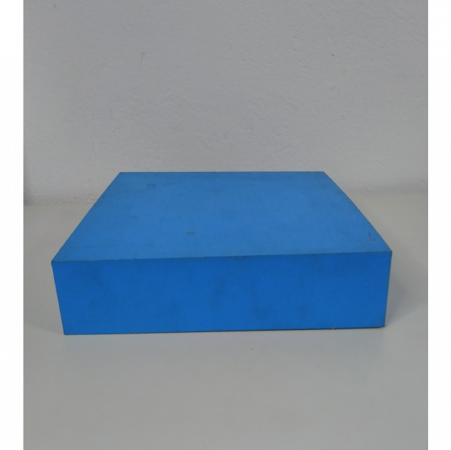 CAIXA MADEIRA AZUL MÉDIA BAIXA