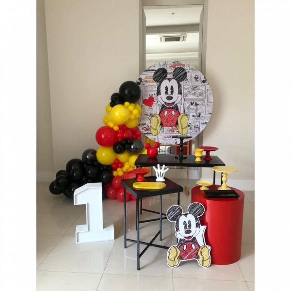 KIT MICKEY | Vermelho, branco e preto