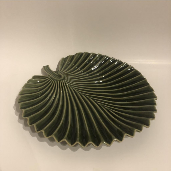 BANDEJA FOLHA VERDE ESCURO (32L X 35C)