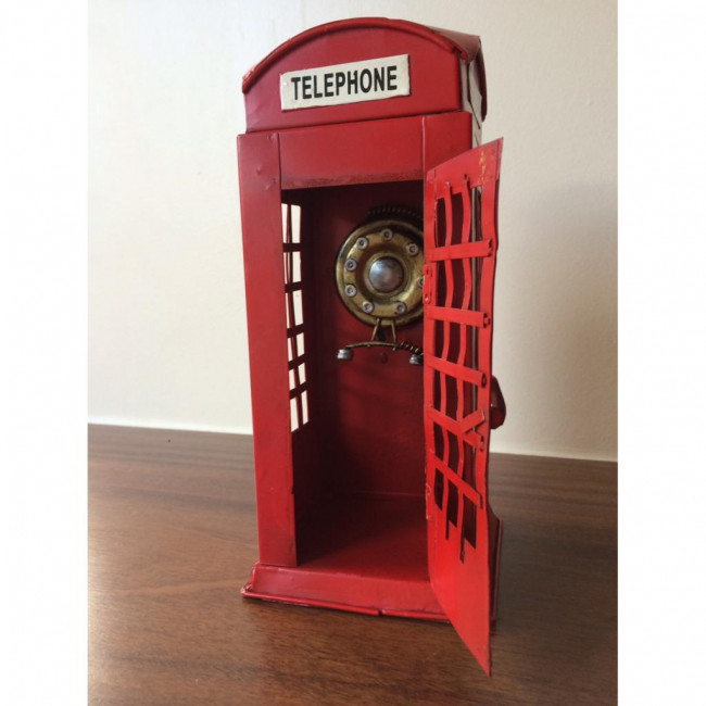 CABINE TELEFÔNICA METAL VERMELHO (26A X 12L)