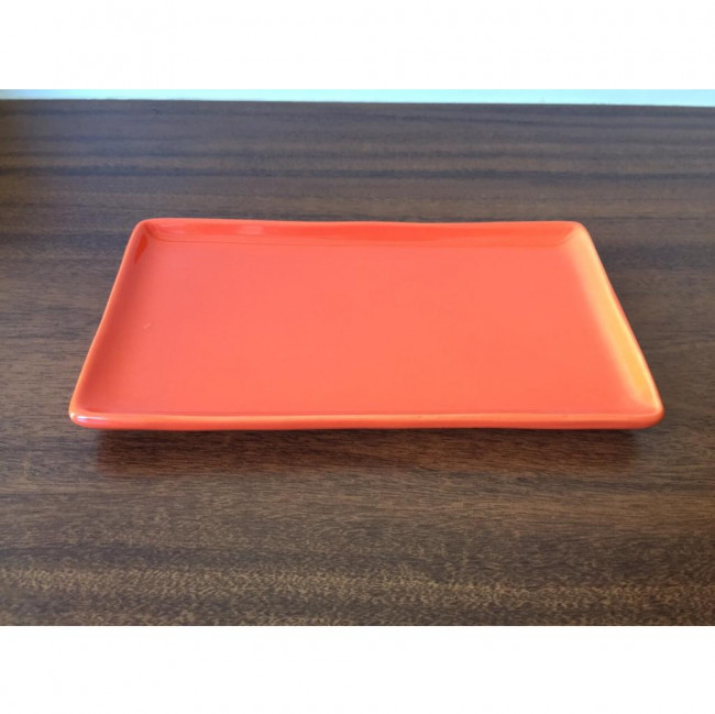 BANDEJA CERÂMICA LARANJA (25C X 14L)