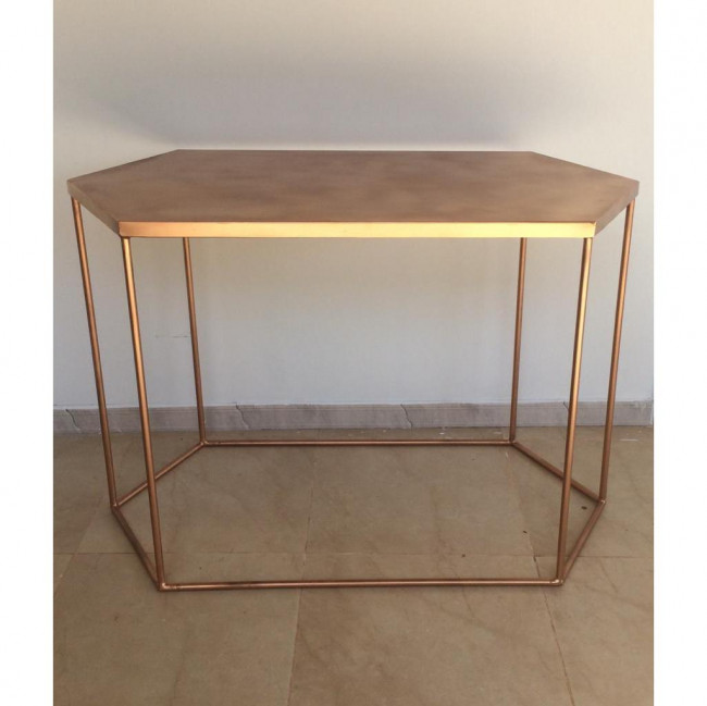 MESA GEOMÉTRICA ROSE GOLD G (1,20C X 60L X 80A)
