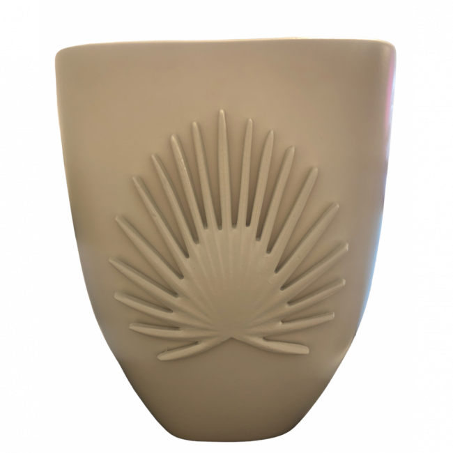 VASO PALMEIRA BEGE G (29A X 23L)