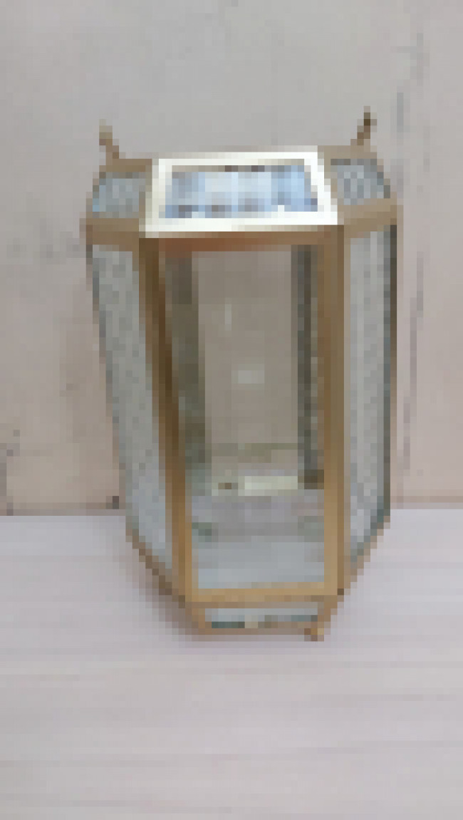 LANTERNA VIDRO PARIS 17X15X29.5CM