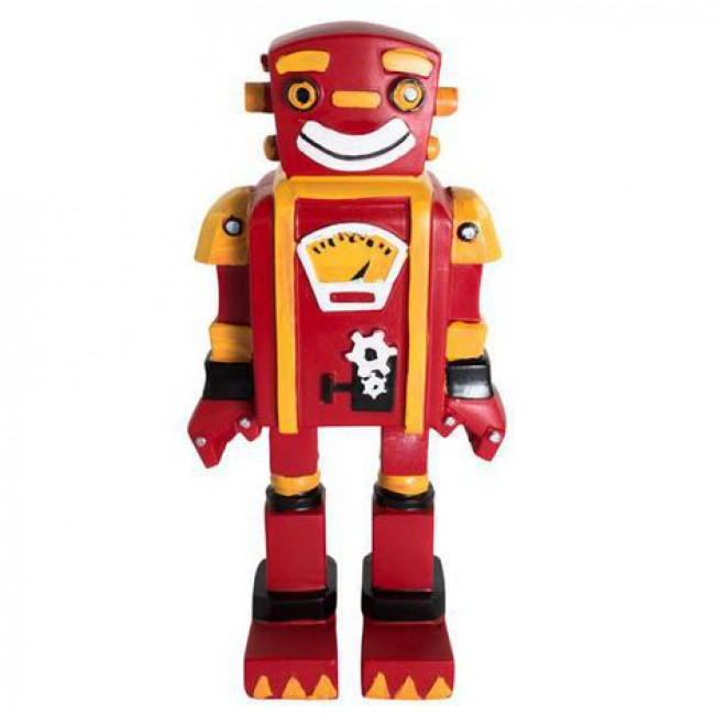 BONECO DE RESINA VERMELHO
