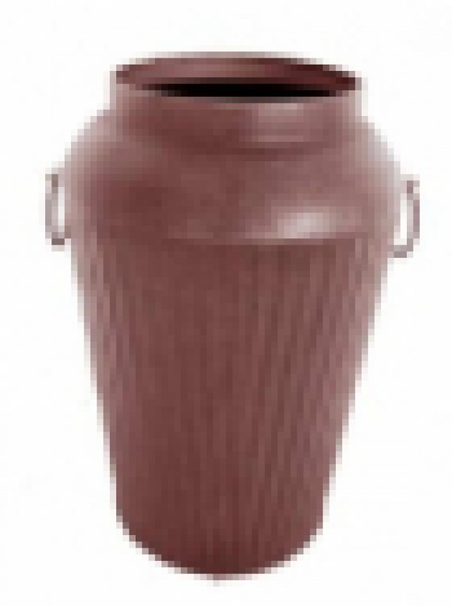 Vaso Oriental Marrom Envelhecido
