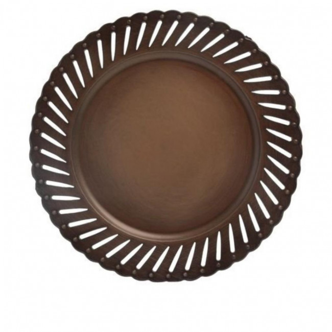 Sousplat Plissado ouro velho