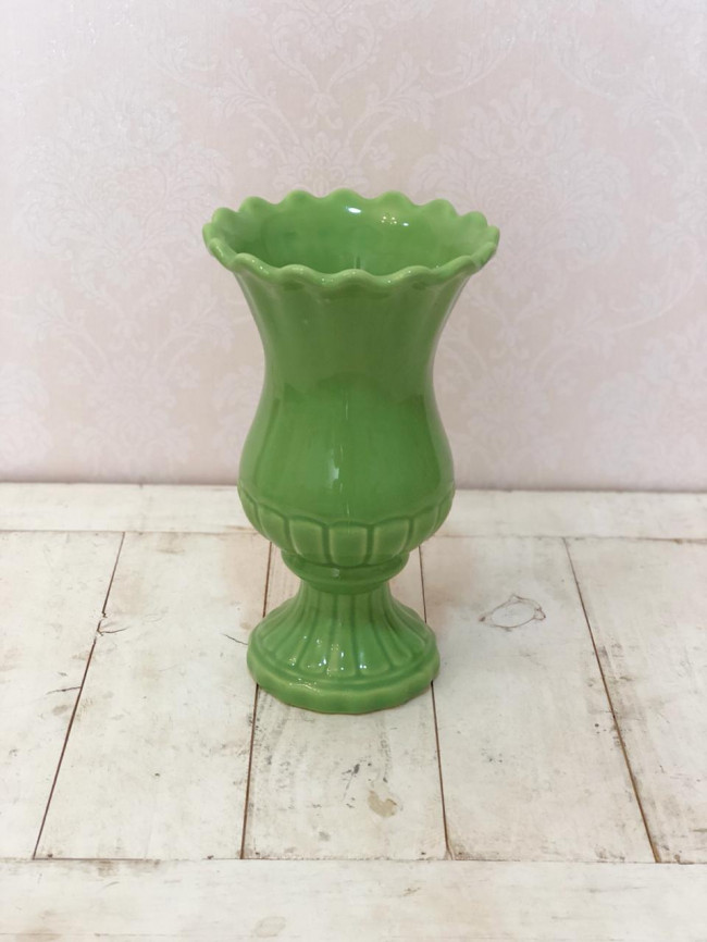 Vaso Babado Médio Verde - D15 x A26