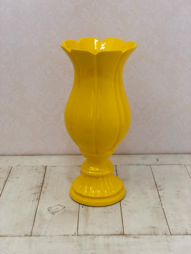 Vaso Alto Amarelo - D17 x A38