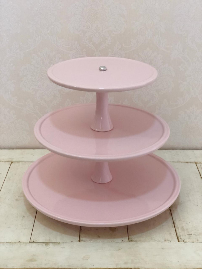 Suporte Andar Cupcake Rosa - D36 x A23