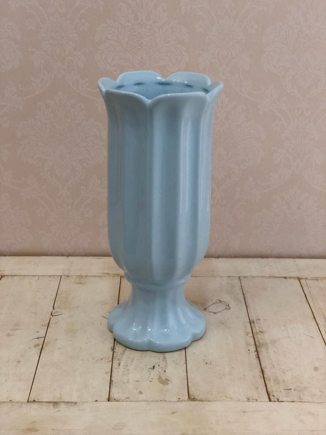 Vaso Tulipa Alto Azul Baby - D16,5 x A36