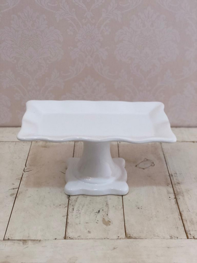 Suporte Doce Babado Médio Ret. Branco - C 27 x L 16 x A 14