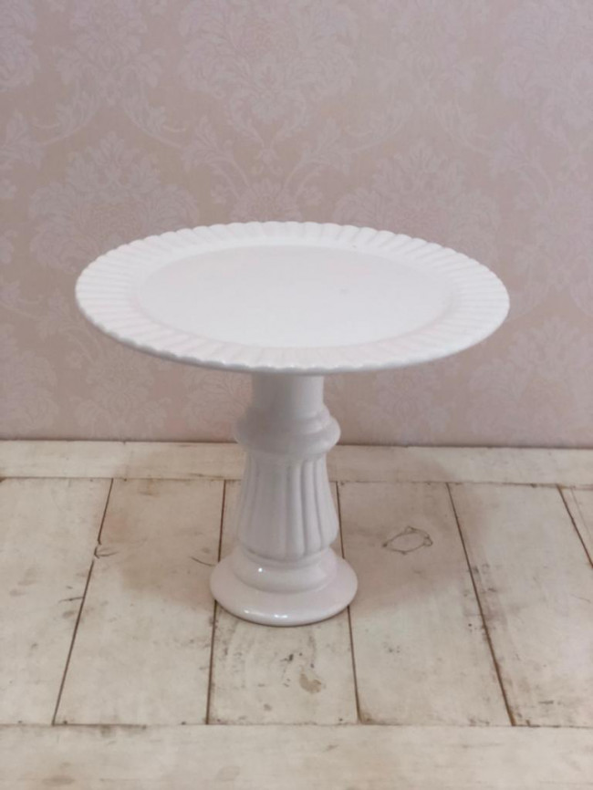 Suporte Doce Romano Alto Red. Branco - D 30 x A 24,5