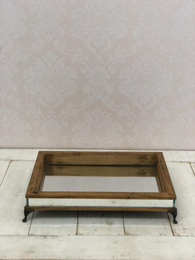 Suporte Doce Espelhado Maderia Ret. - C32 x L22 x A6