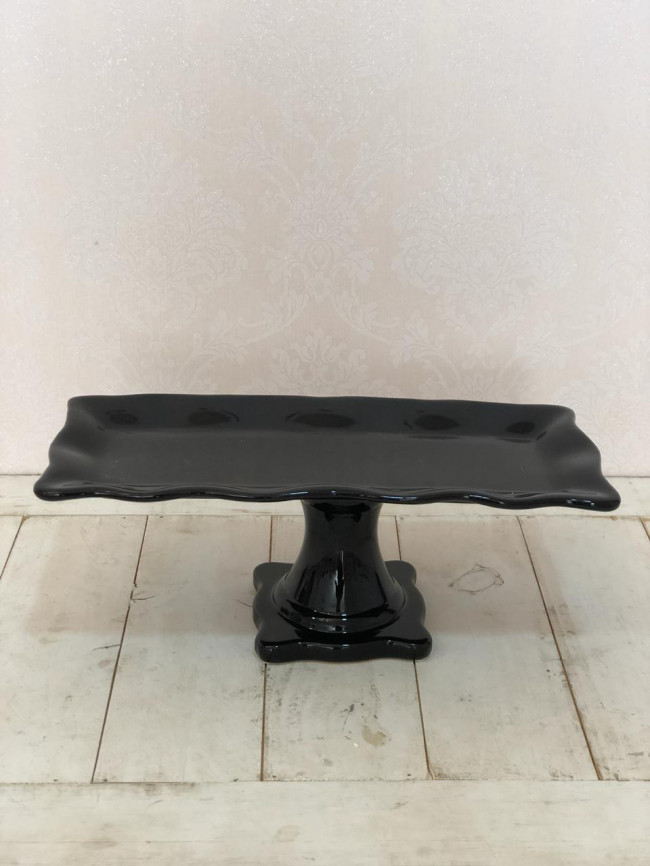 Suporte Doce Babado Grande Ret. Preto - C 37 x L 16 x A 14