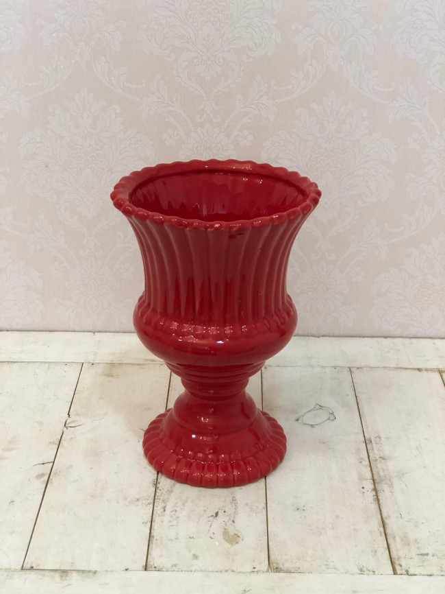 Vaso Romano Médio Vermelho - D18 x A 26