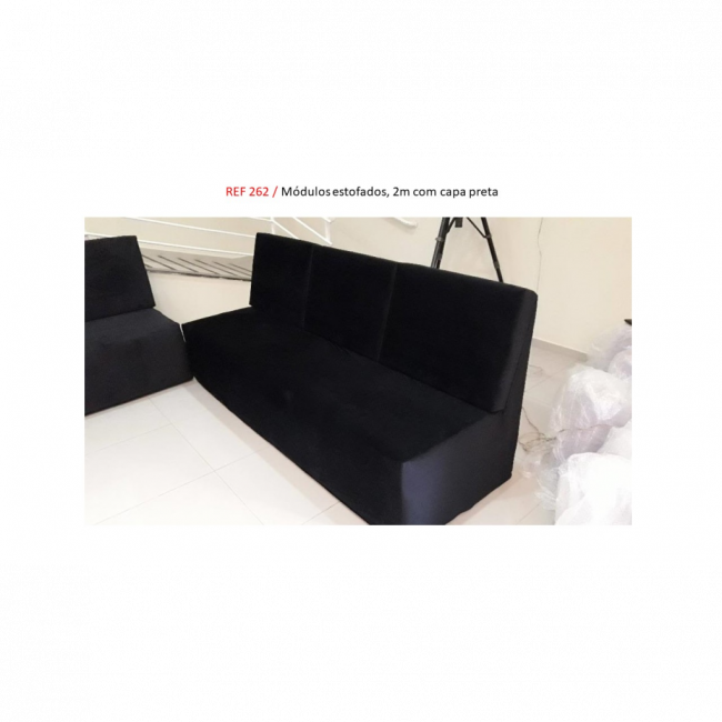 SOFÁ MODULAR PRETO