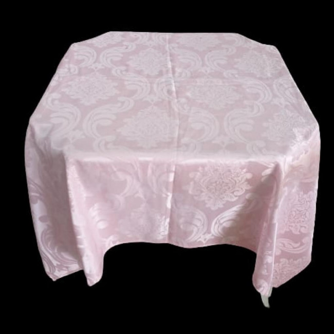 Toalha de mesa de jacquard  rose mais escura (1,50×1,50)