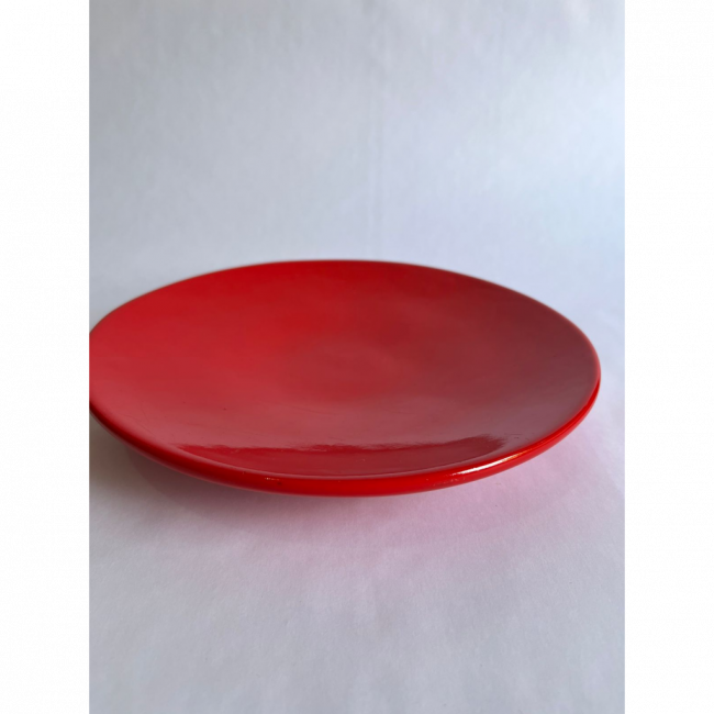 Prato Louça redondo G vermelho