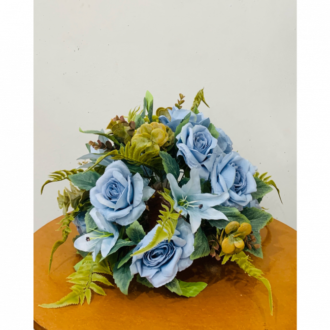 ARRANJO ROSAS AZUL