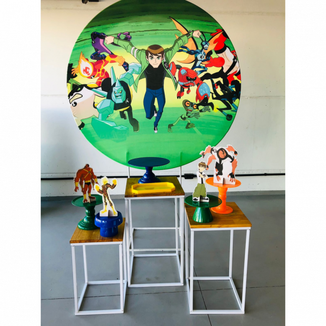 KIT BEN 10 C/ TRIO DE MESA FERRO