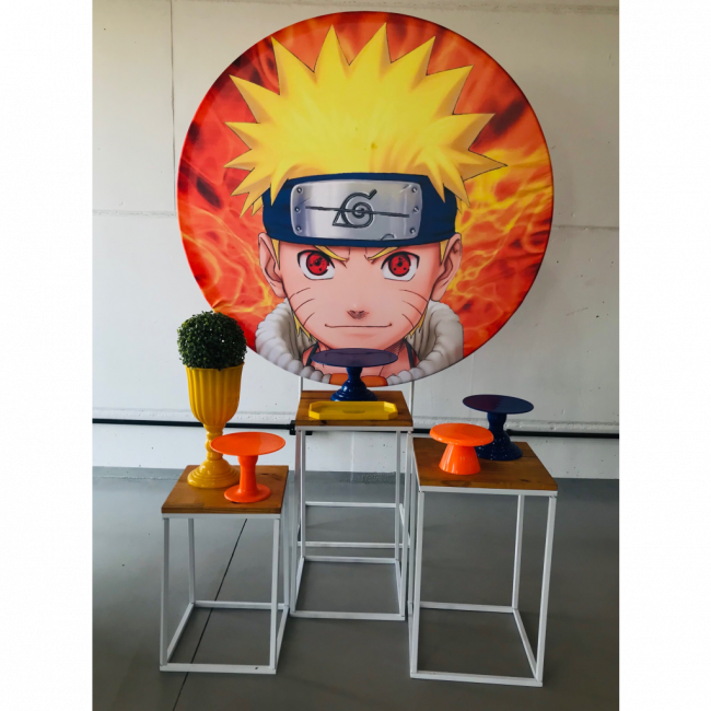 KIT NARUTO C/TRIO MESA FERRO
