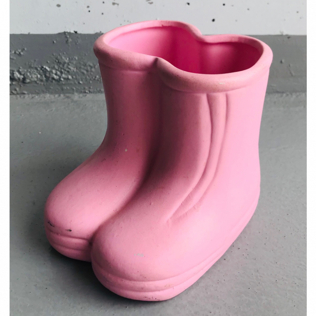 VASO BOTA ROSA