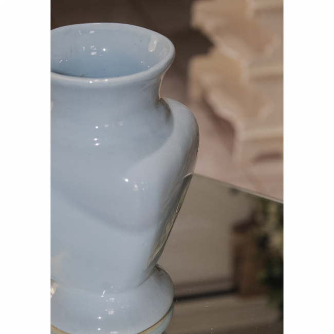 VASO PORCELANA AZUL BEBÊ