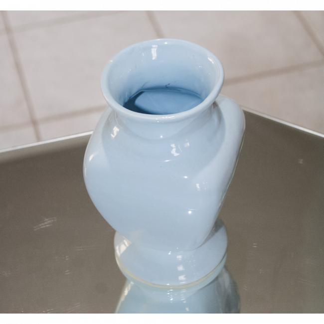 VASO PORCELANA AZUL BEBÊ