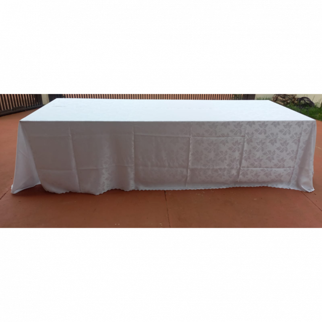 FORRO BUFFET JACQUARD BRANCO C/ BRILHO