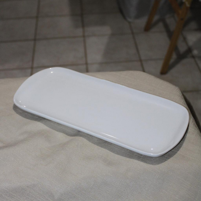 SUPORTE DE DOCE OVAL PORCELANA BRANCO