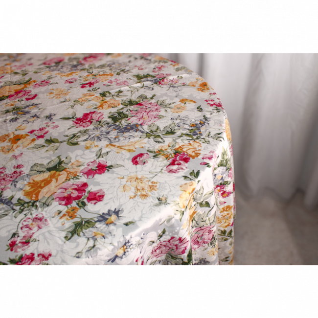 TOALHA LONGA JACQUARD FLORAL AMARELO