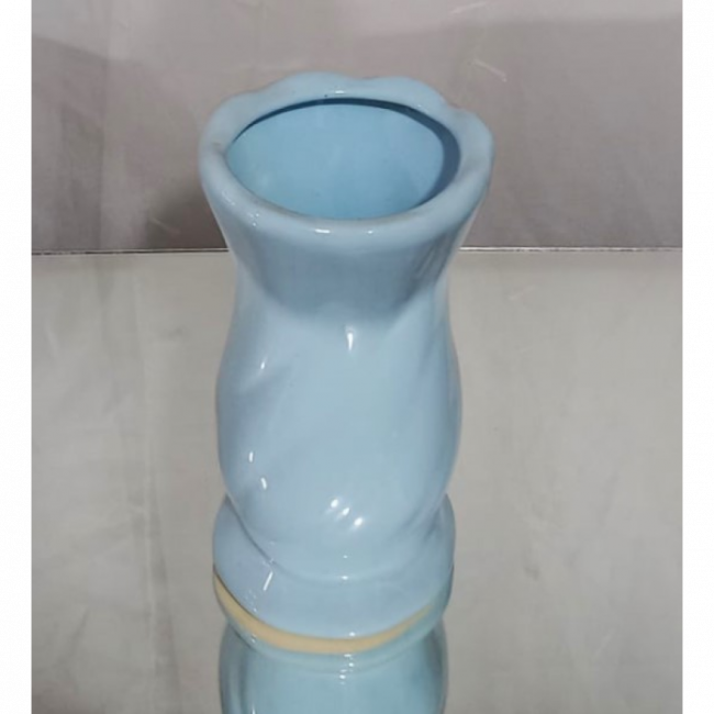 VASO  DE PORCELANA AZUL BEBÊ