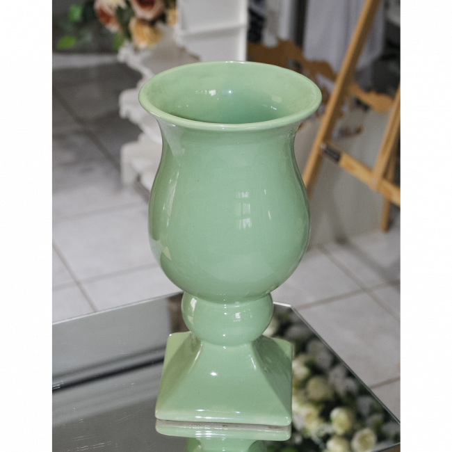 VASO COLONIAL PORCELANA VERDE CANDY GRANDE